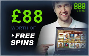 free spins at 888 casino