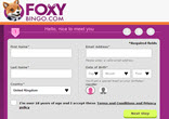 Register at Foxy Bingo