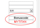 code fill in register titan